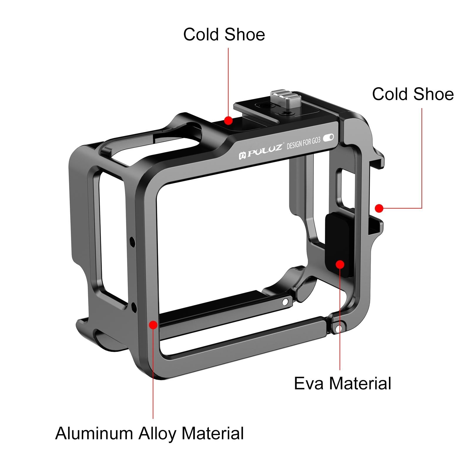 Aluminum Alloy Protective Frame For Insta360 Go 3 Camera With Battery Case-1915196708355182595