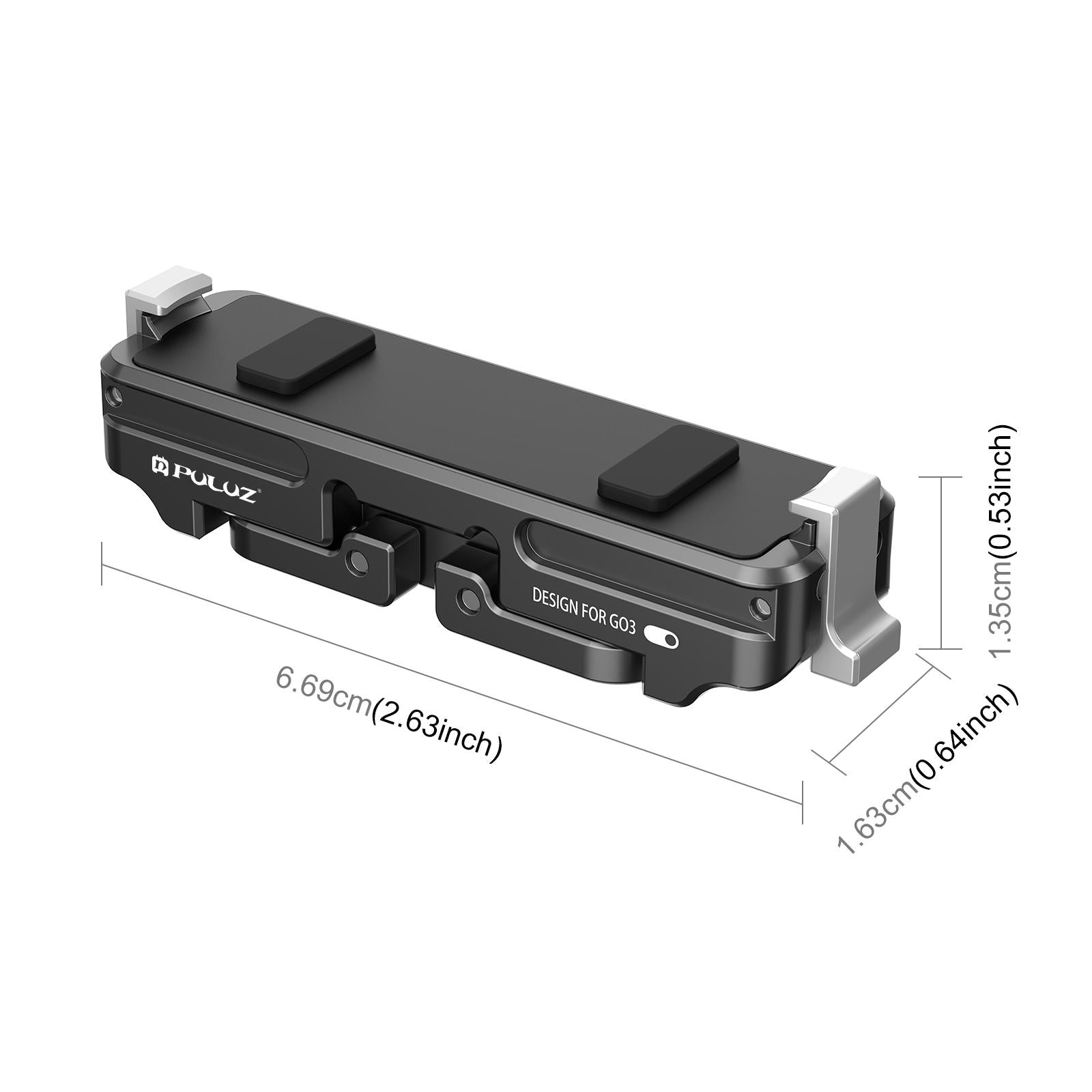 Aluminum Alloy Quick Release Base For Insta360 Go3 - Magnetic Mount-1915196724276760578