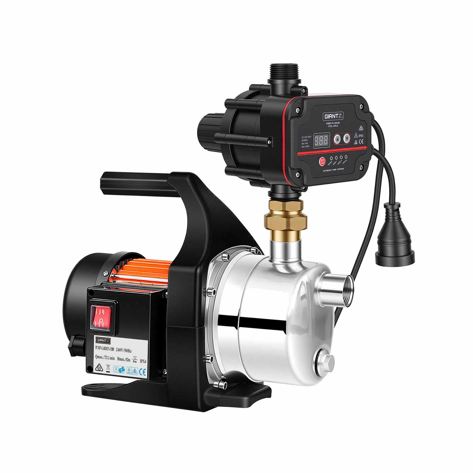 Giantz Garden Water Pump Auto Controller Tank Rain Farm Irrigation 1500W Max.