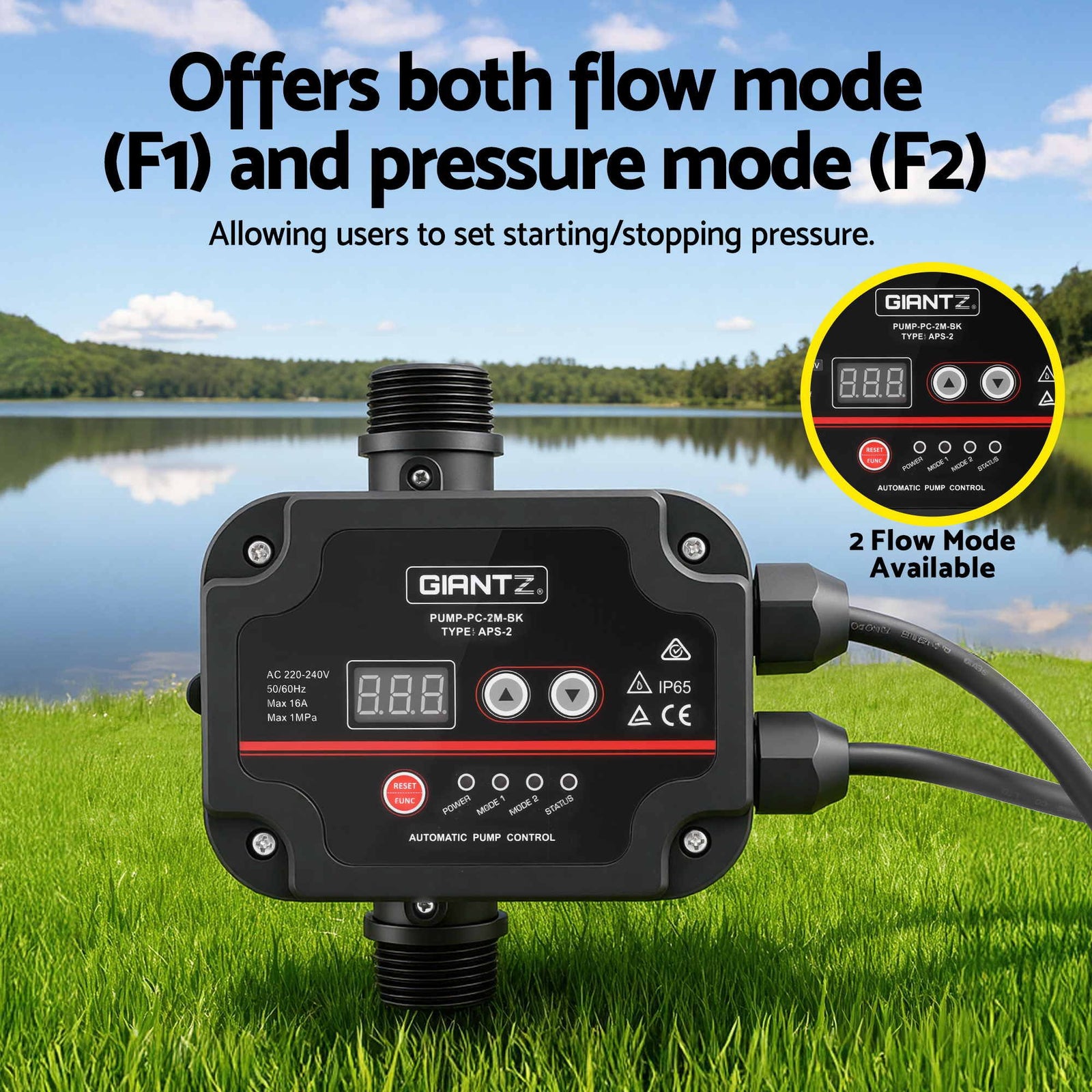 Giantz Garden Water Jet Pump Auto Controller 1100W Tank Rain Farm Irrigation