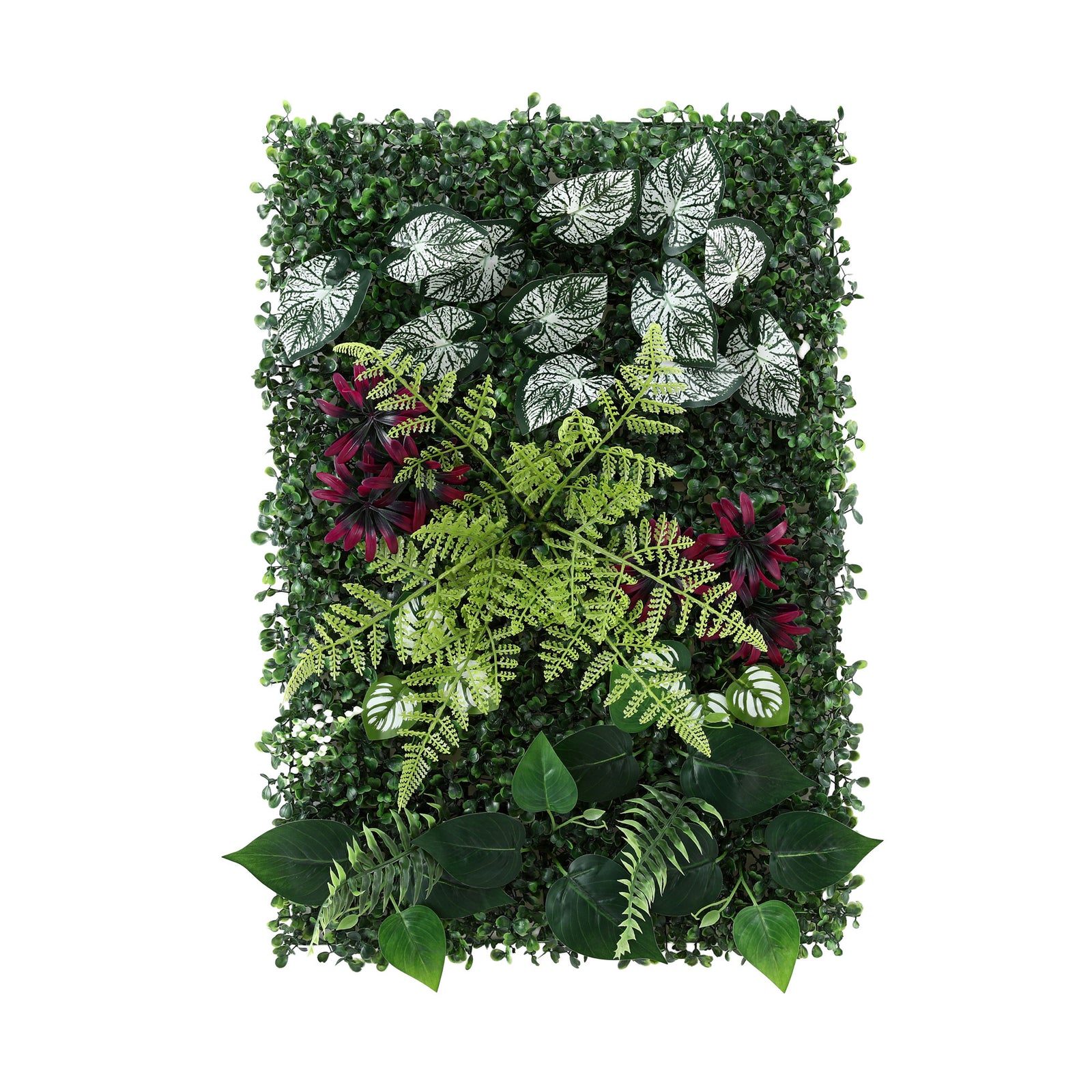 Gardeon 4PCS Artificial Plant Wall Panels 40X60CM Boxwood Panel Flower Backdrop Backyard Green Decor