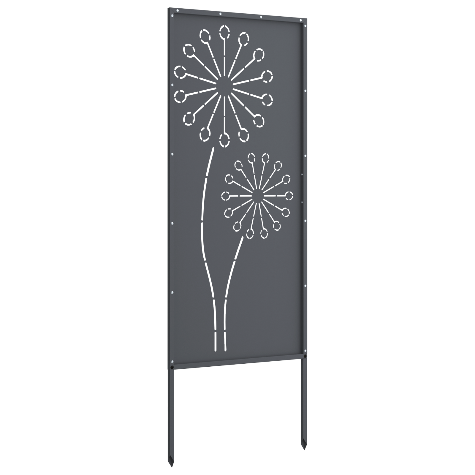 Garden Privacy Screen Anthracite 50 x 140 cm Cold-rolled steel