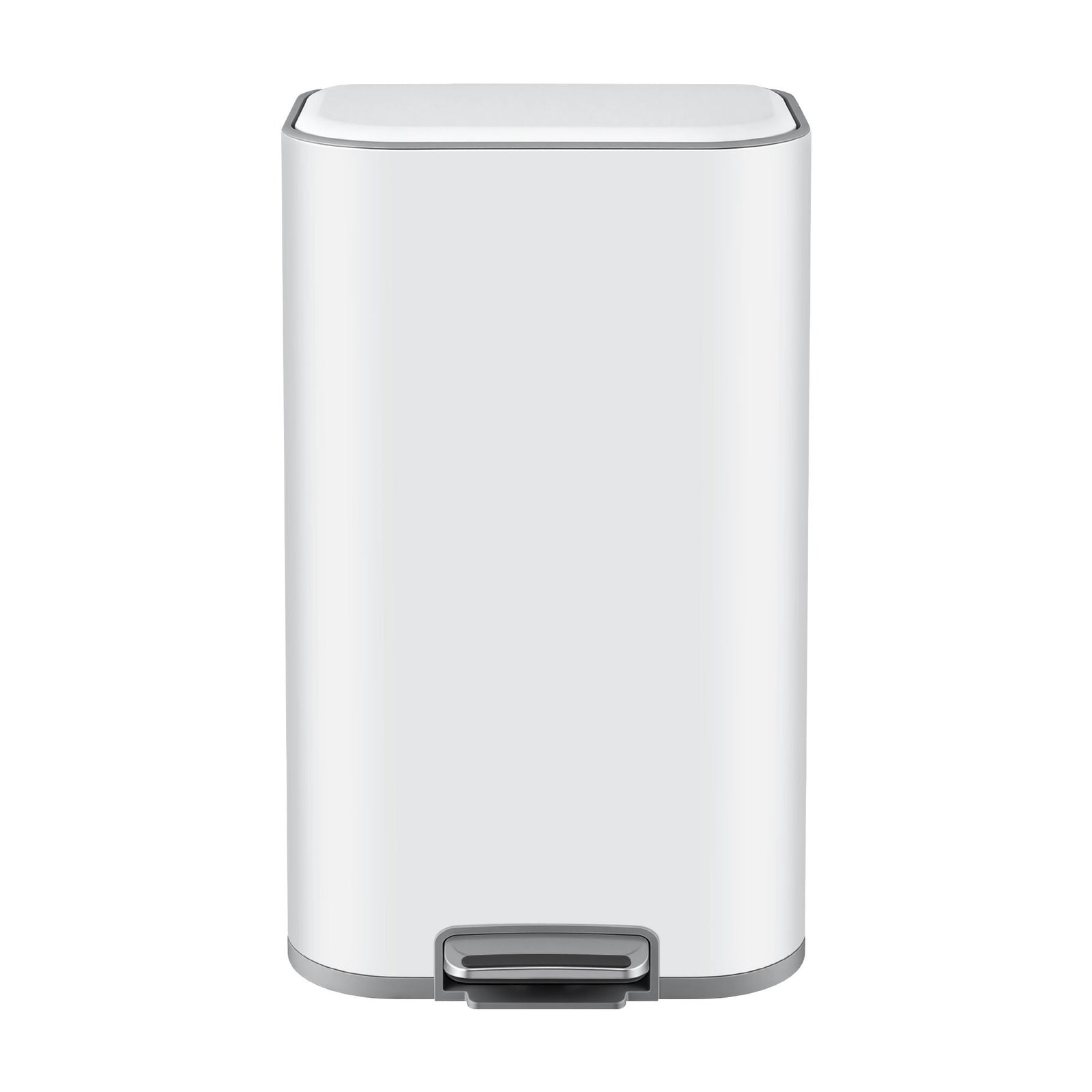 Cefito 30L Pedal Rubbish Bin Kitchen Trash Garbage Waste Can Soft Close White