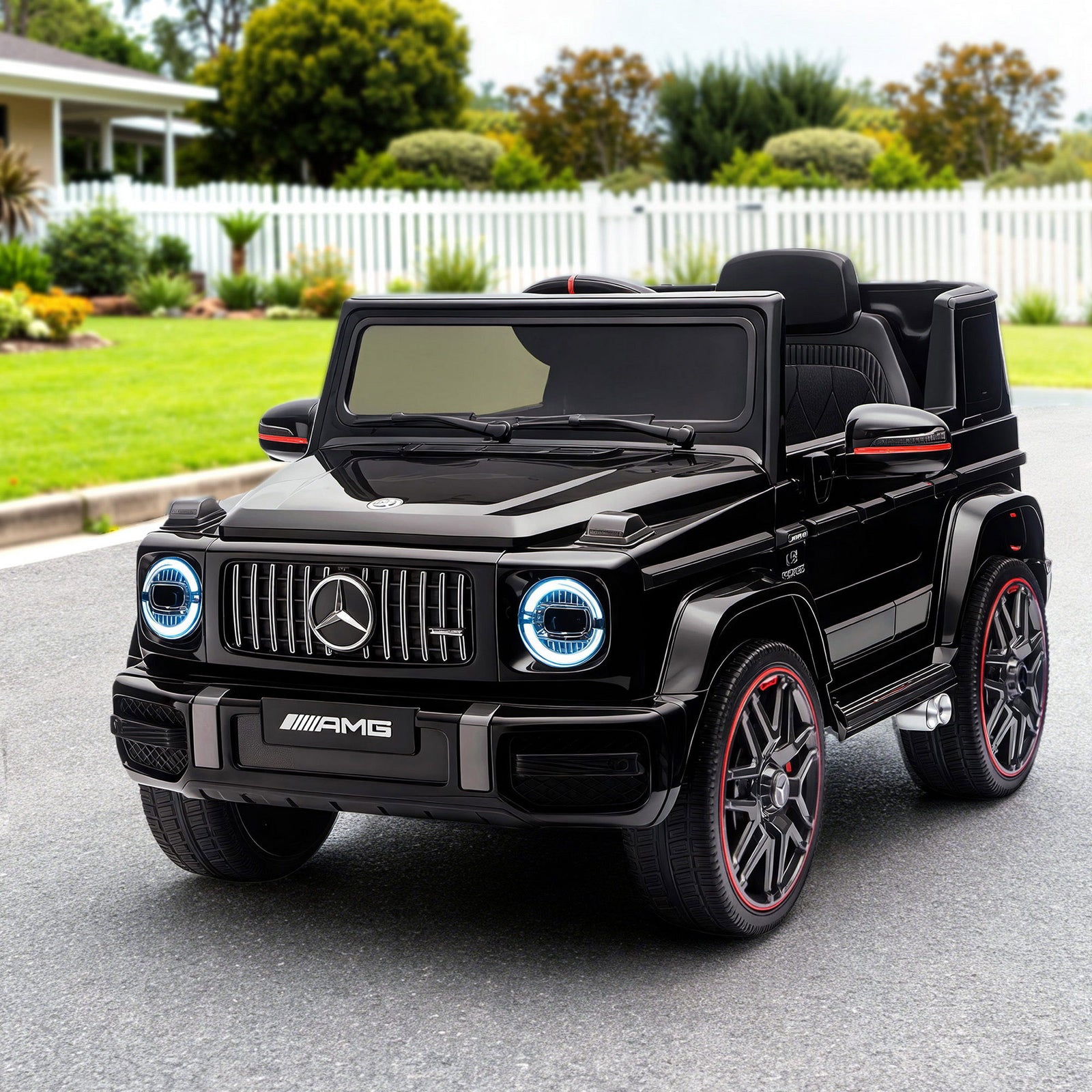 Kids Electric Ride On Car G63 Toy Cars Remote Control Black
