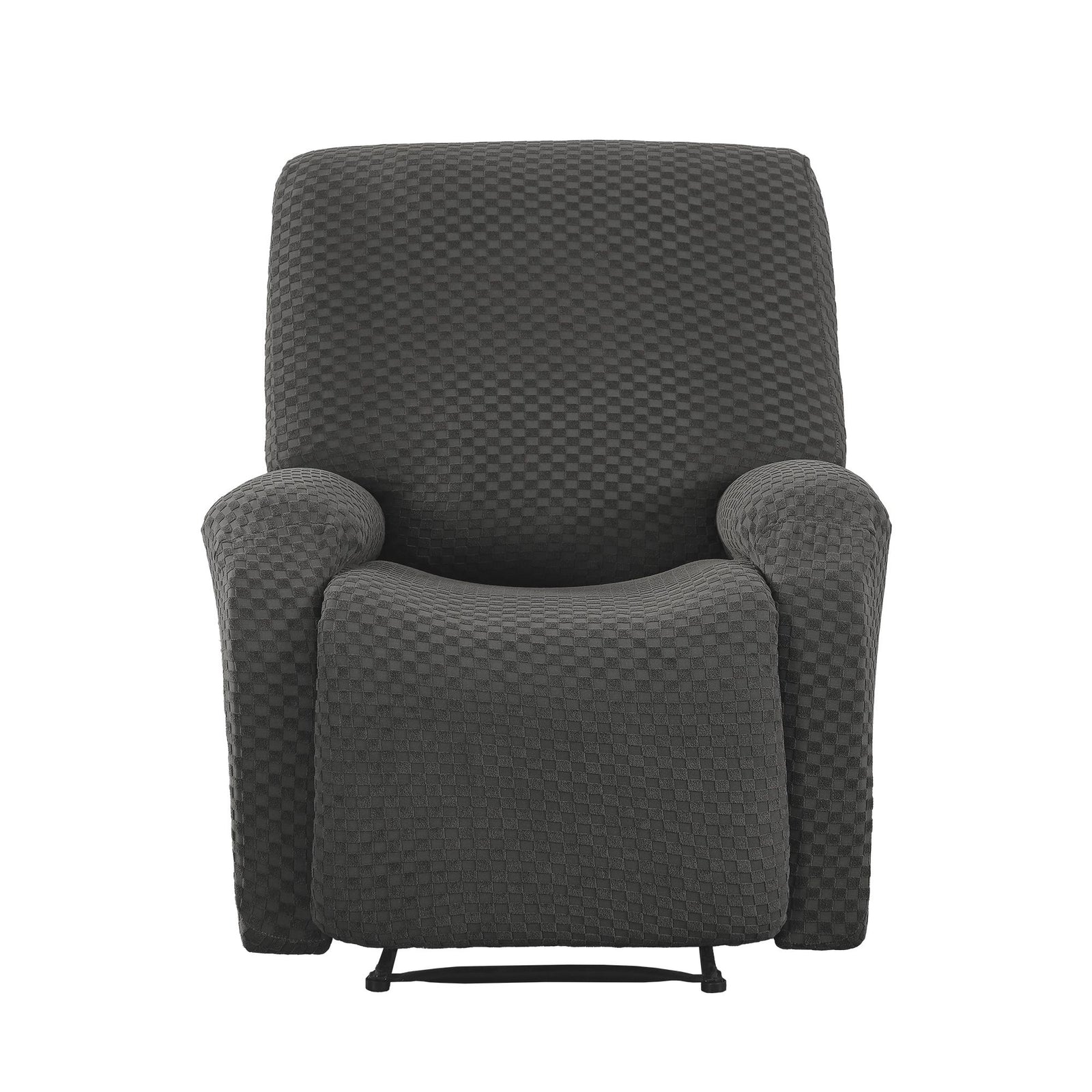 Artiss Recliner Chair Covers with Storage Side Pockets Grey Fabric