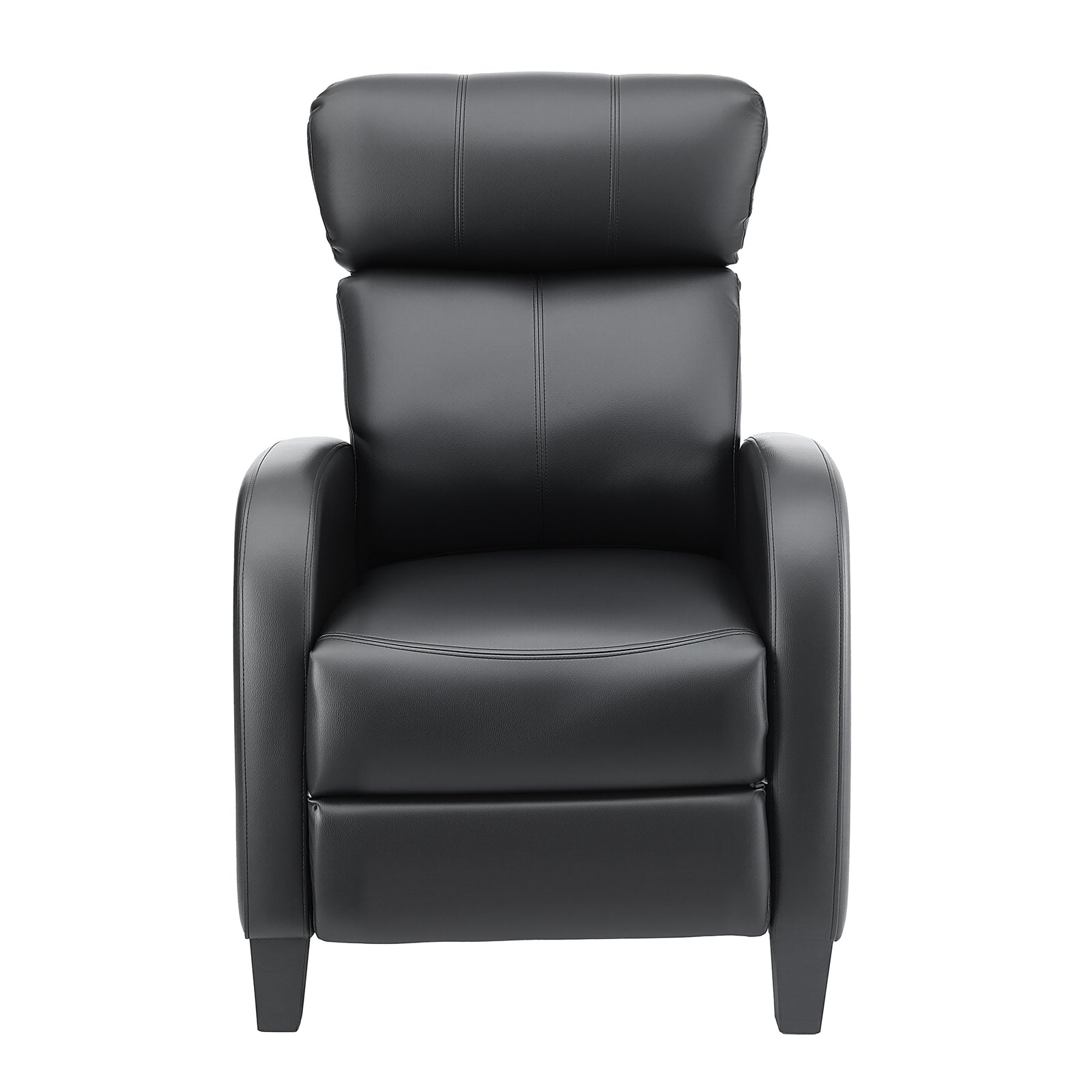 Artiss Massage Recliner Chair Small Recliner Sofa for Adults PU Leather Black