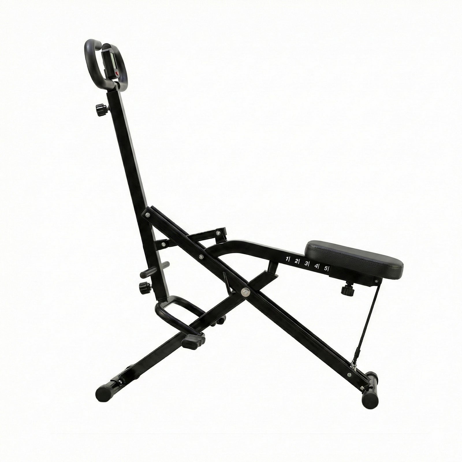 Everfit Foldable Squat Machine Deep Squat Rowing Machine 5 Adjustable Seat Home Gym