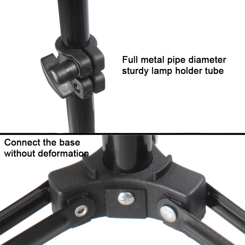 Professional Aluminum Lighting Stand For Studio Flash - 68-200Cm Height Black-1915197031492751364