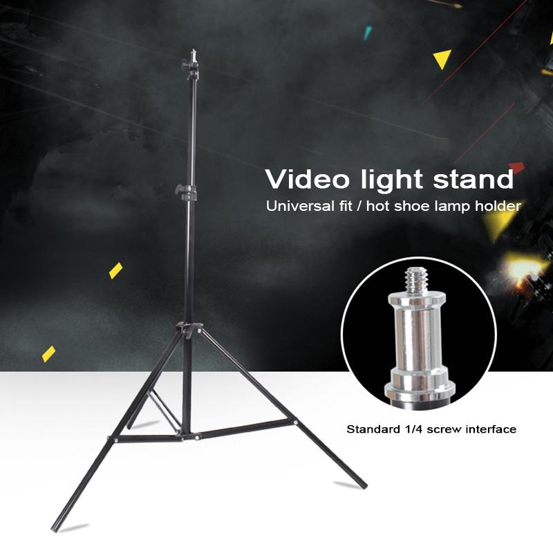 Professional Aluminum Lighting Stand For Studio Flash - 68-200Cm Height Black-1915197031492751369