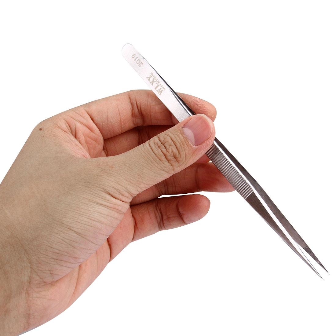 Stainless Steel Anti-Slip Tweezers - Non-Slip Grip-1915197274959515653