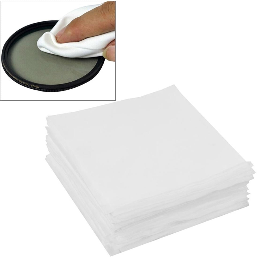 100-Pack Lcd Screen Cleaning Cloth For Camera & Mobile - 9.8 X 9.8Cm-1915198432126046212