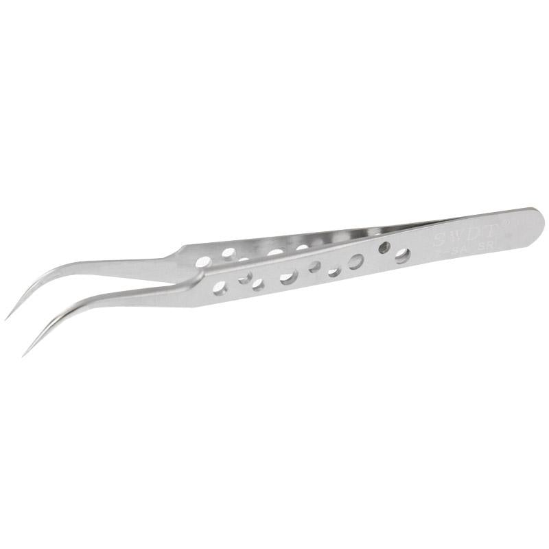 Curved Steel Tweezers - High Hardness Anti-Magnetic Anti-Acid-1915196980666175488