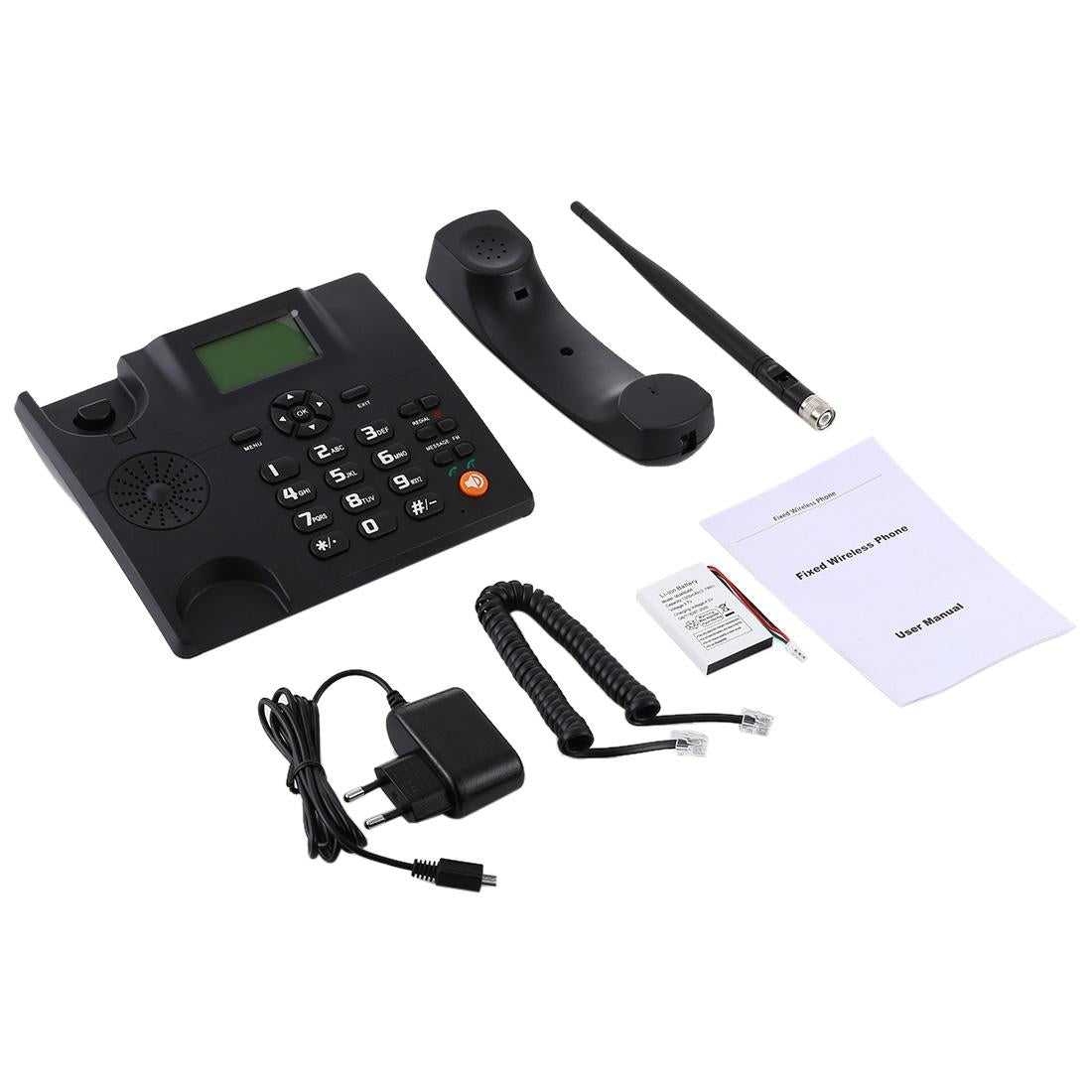 Zt600S Fixed Wireless Gsm Business Phone With 2.4 Tft Screen - Black-1915197637242523655