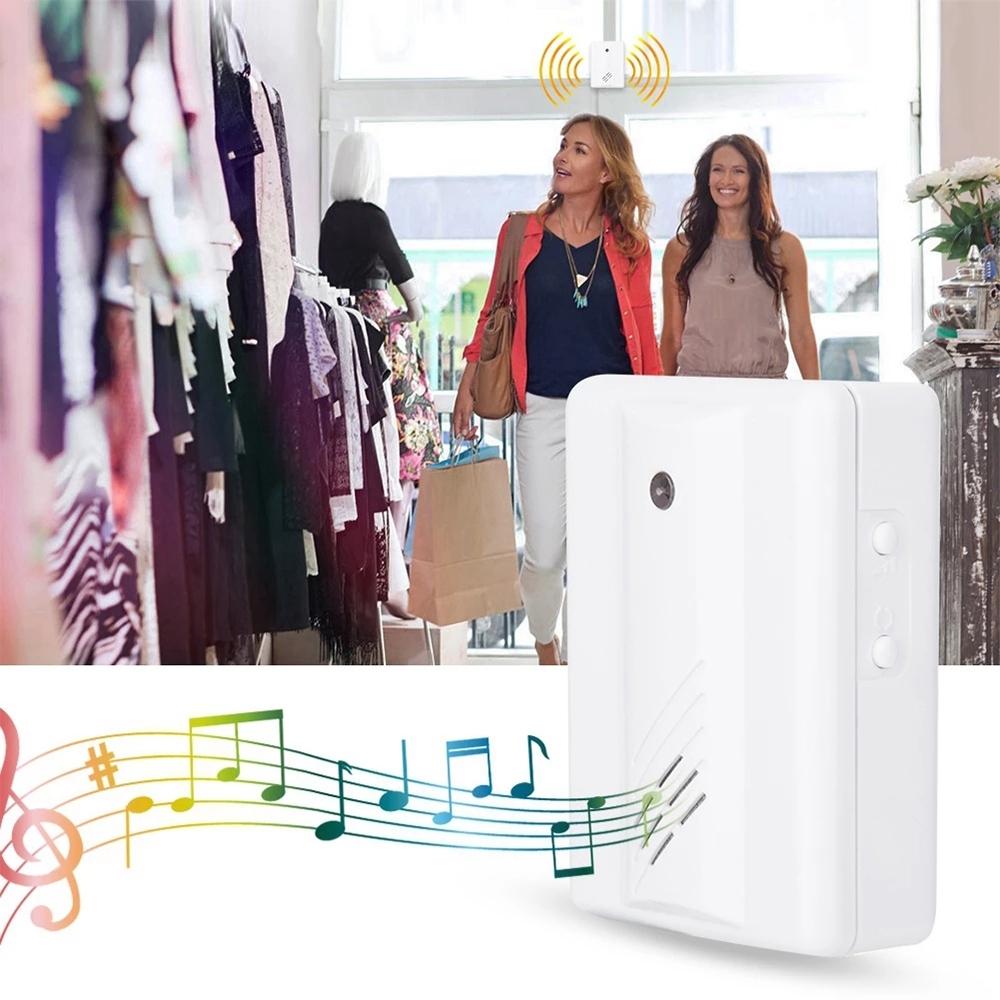 Wireless Doorbell With Electro Guard Ir Detection - White-1915196998269669383