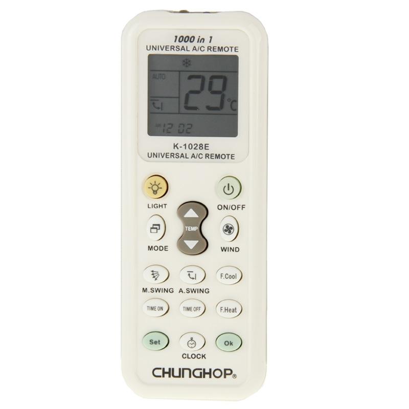 Universal A / C Remote Controller With Flashlight - 1000 Functions - White-1915198275288436736
