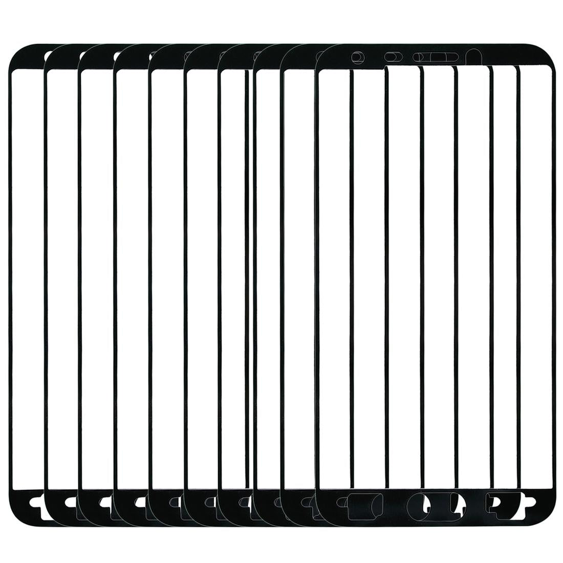 10-Pack Front Housing Adhesive For Samsung Galaxy J4 - Clear-1915197683031740417