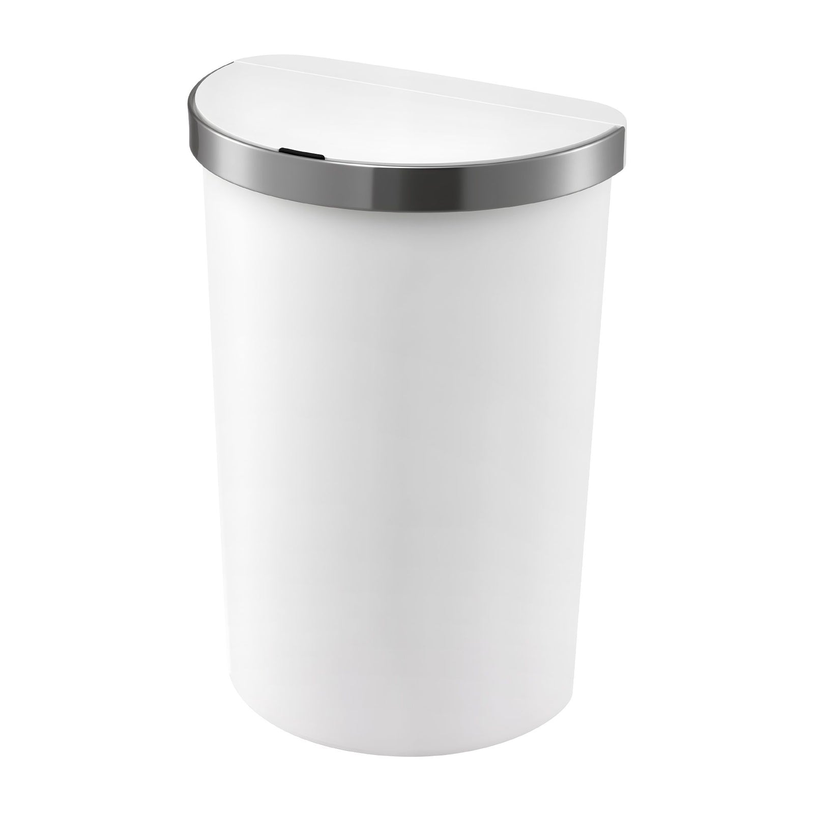 Devanti 50L Motion Sensor Bins Trash Can Kitchen Smart Rubbish Bin D-shape design White
