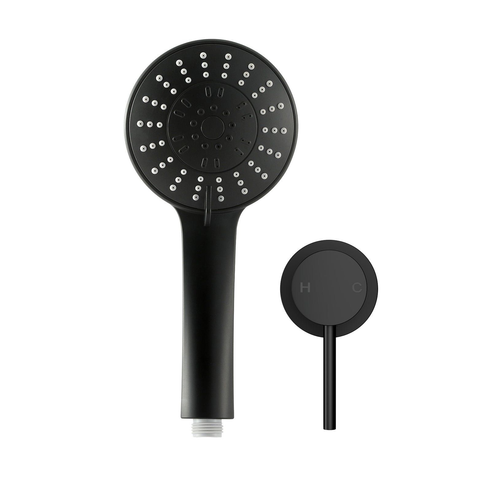 Cefito 4.5" Handheld Shower Head Round with Wall Bathroom Mixer