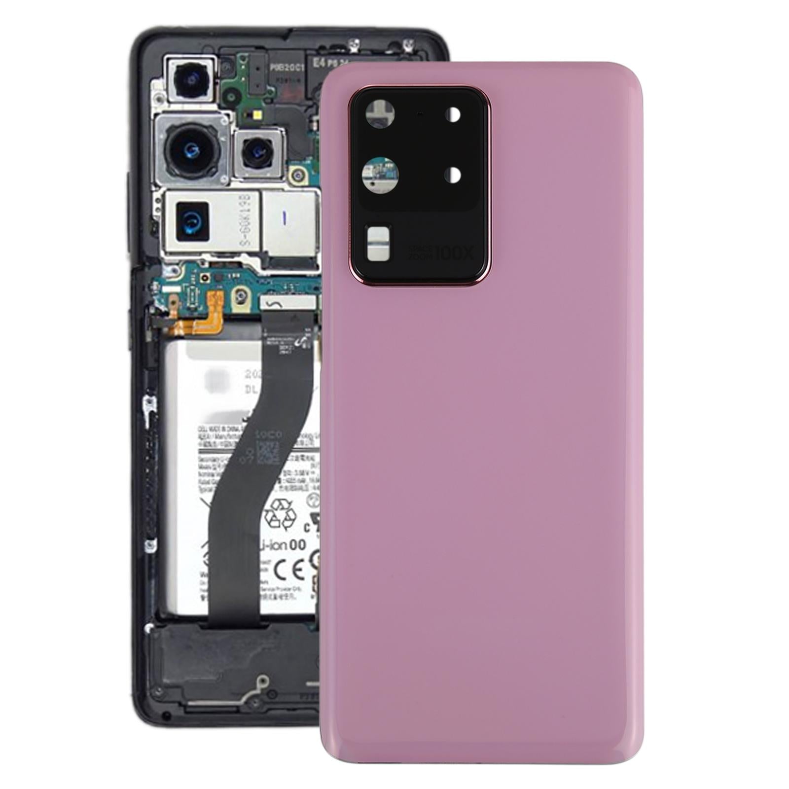 Samsung Galaxy S20 Ultra Battery Cover With Camera Lens - Replacement-1915196582144380928
