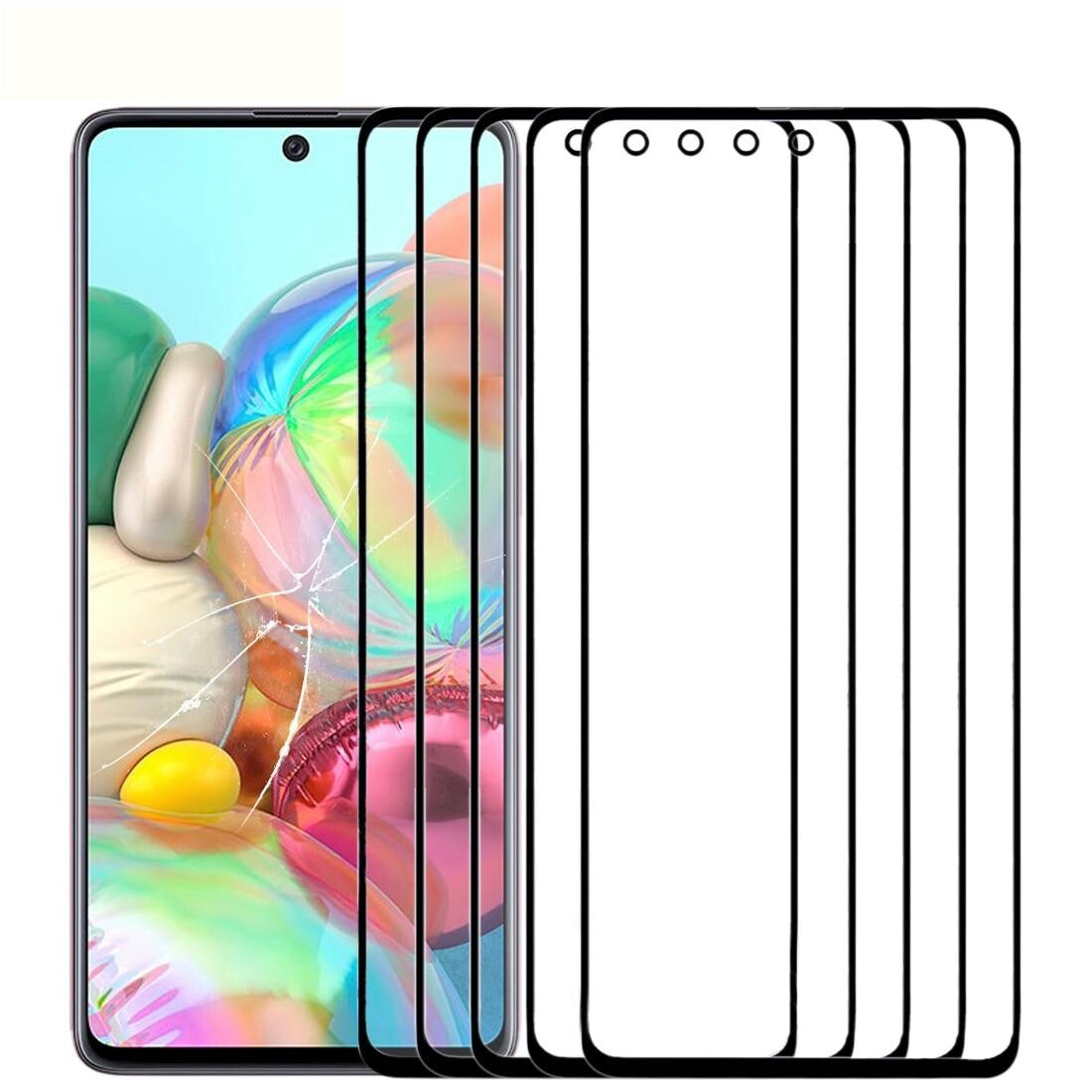 10-Pack Outer Glass Lens For Samsung Galaxy A71 - Front Screen-1915196668677066752