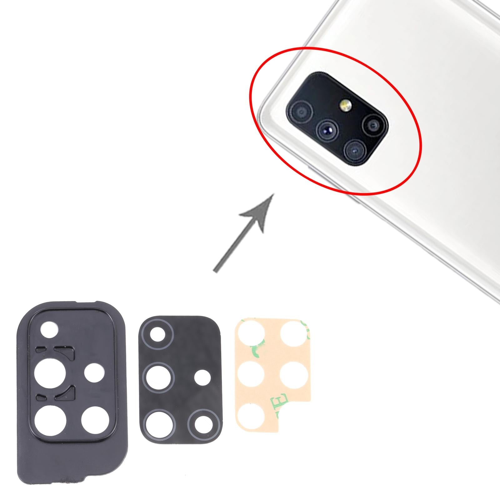 10-Pack Camera Lens Cover For Samsung Galaxy M51 - Small-1915196799203807235