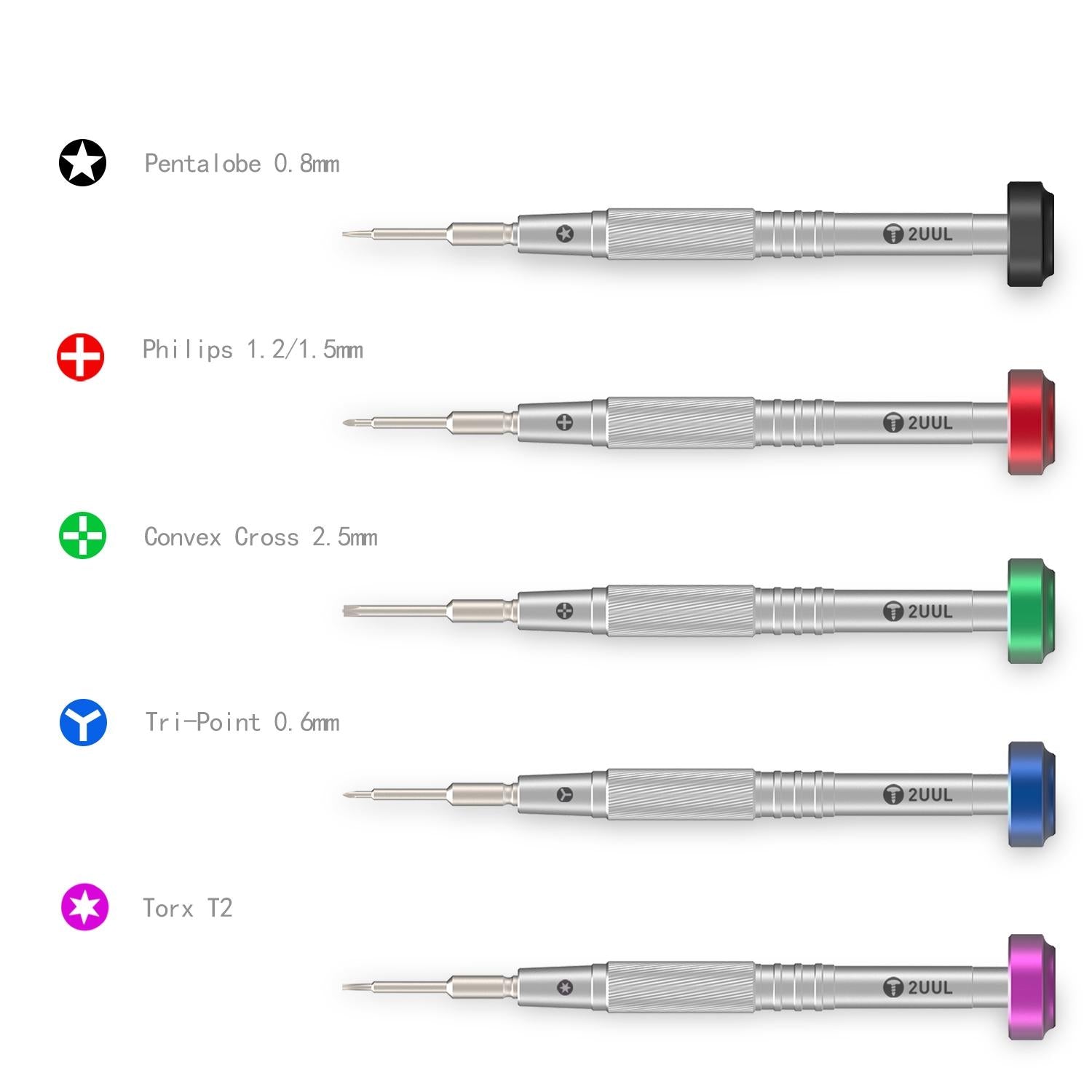 2Uul Flyshaft Screwdriver Set - Compact And Versatile-1915198078395224066