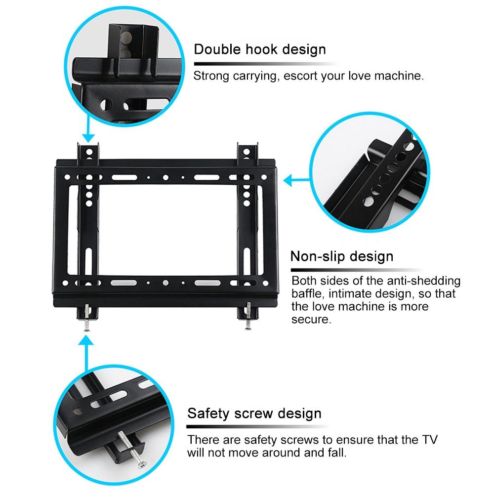 Adjustable Vertical Angle Tv Wall Mount Bracket For 26-55 Inch Lcd Screens-1964932253511454723