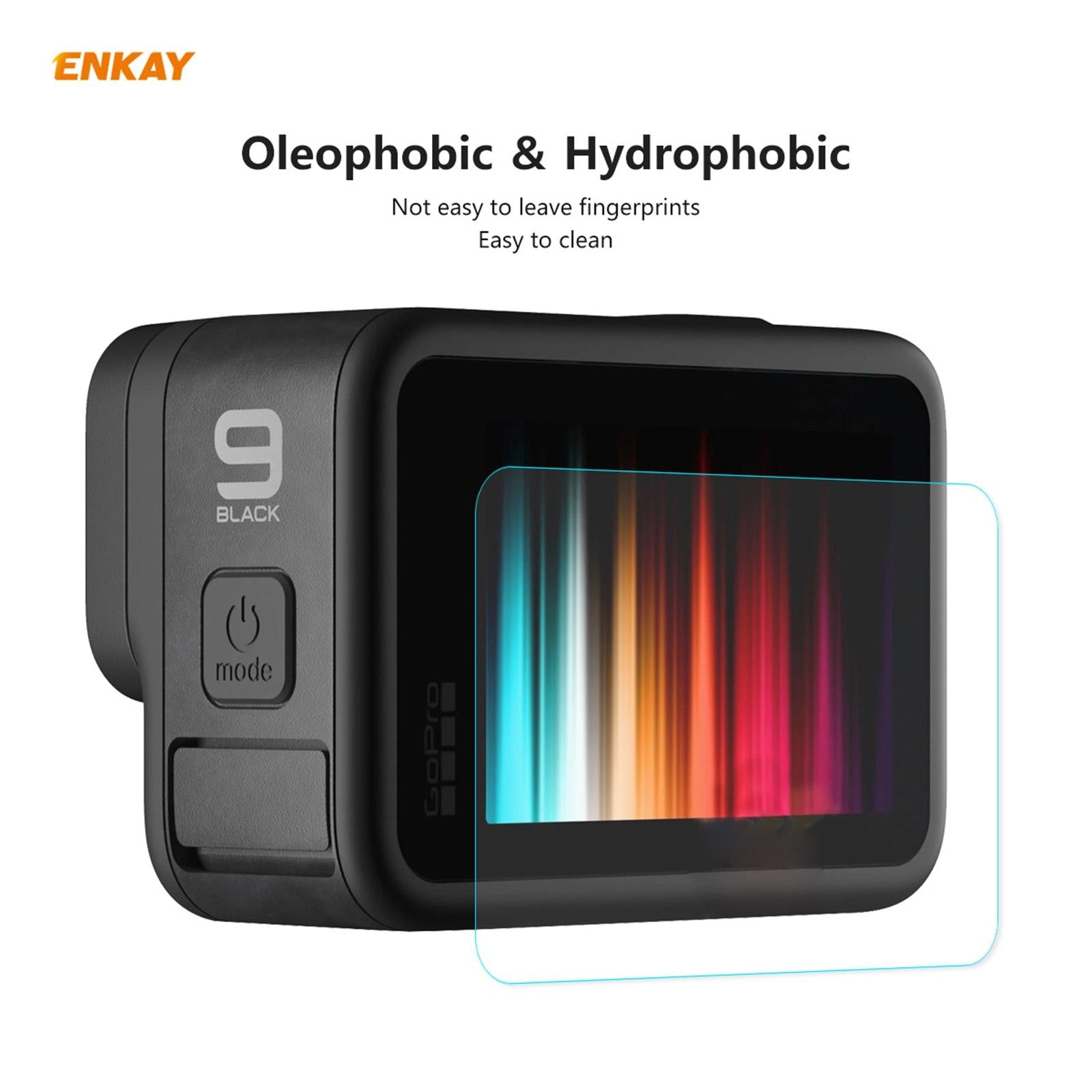 Enkay Hat Prince 3-In-1 Tempered Glass Film For Gopro Hero9 Camera Lens And Screen - 0.2Mm 9H 2.15D-1915197381679386627