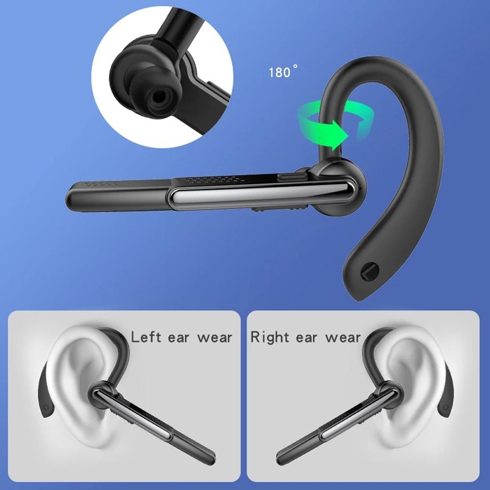 Wireless Bluetooth Earphone With Noise Cancelling And Mic - Black-1915196863846420485