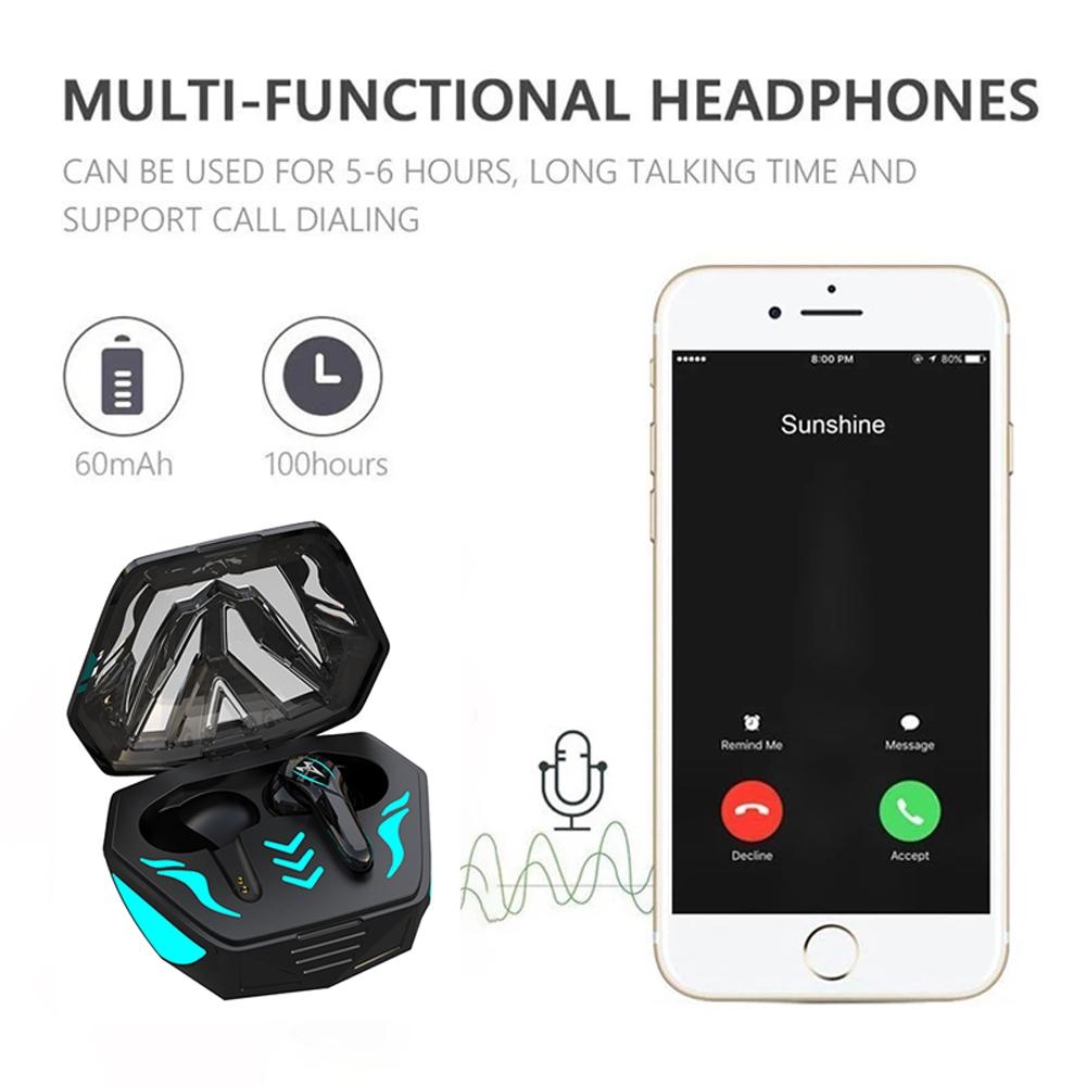 Waterproof T & G Wireless 9D Stereo Headphones With Led Charging Box-1915197883292979205