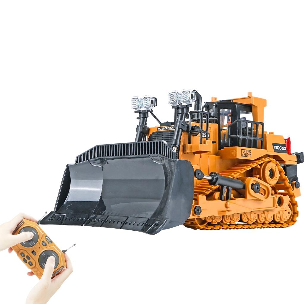 2.4G Rc 9-Channel Heavy Bulldozer 1 24 Crawler - Multi-Function-1915197170181607427
