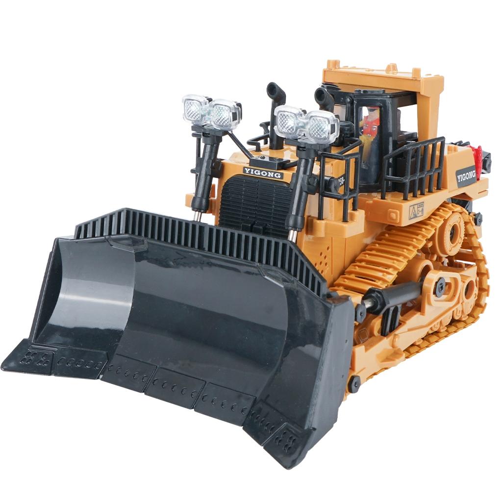 2.4G Rc 9-Channel Heavy Bulldozer 1 24 Crawler - Multi-Function-1915197170181607428