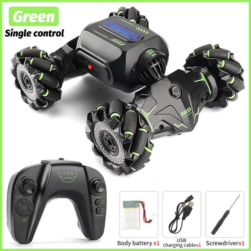 Twist Stunt Car With 2.4G Remote Control - Orange / Green-1964932347333840896