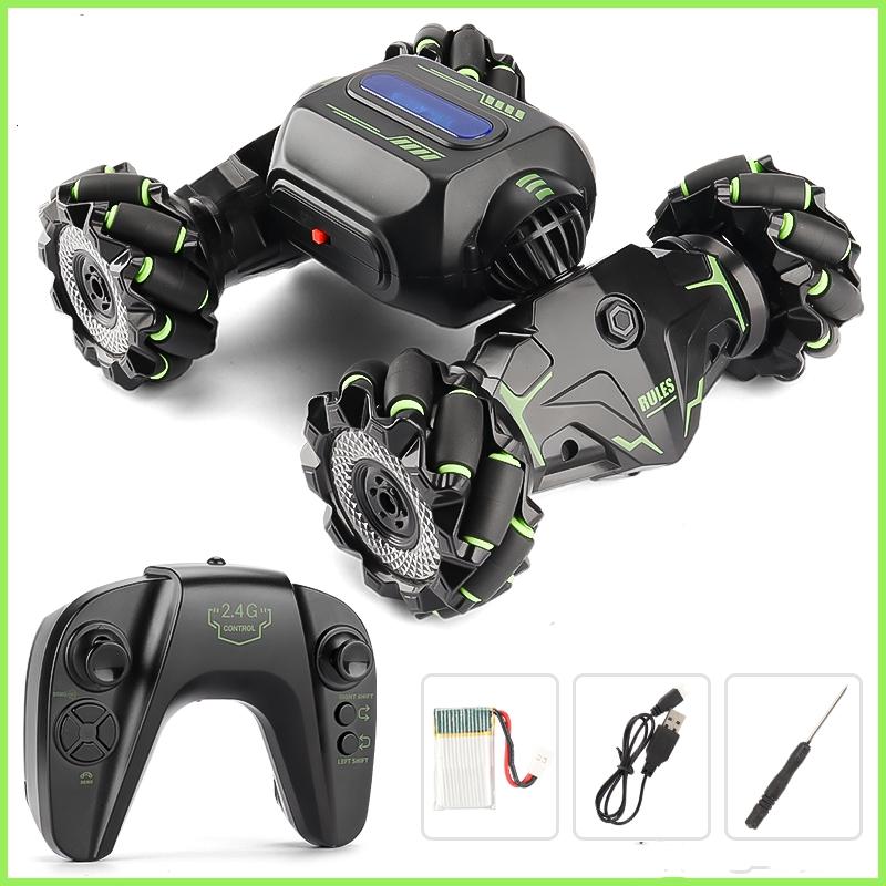 Twist Stunt Car With 2.4G Remote Control - Orange / Green-1964932347333840898