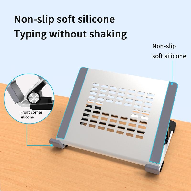 Vertical Laptop Stand - 5 Levels Riser For Desk-1964932256237752322