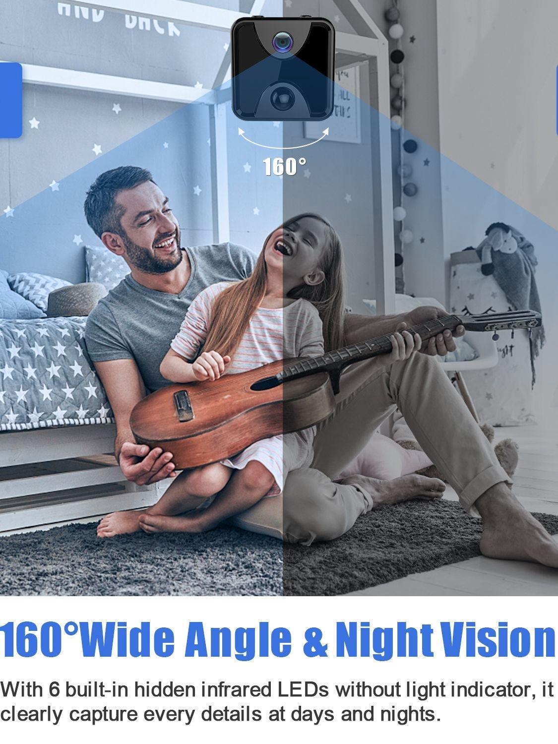 Wireless Wifi Home Security Camera With Night Vision And Remote Monitoring-1964932311715811333