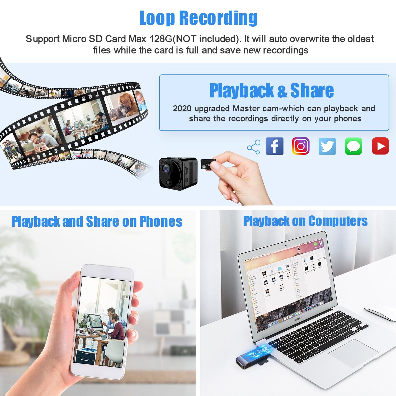 Mini Hd Webcam With Night Vision For Remote Monitoring-1964932234922299395