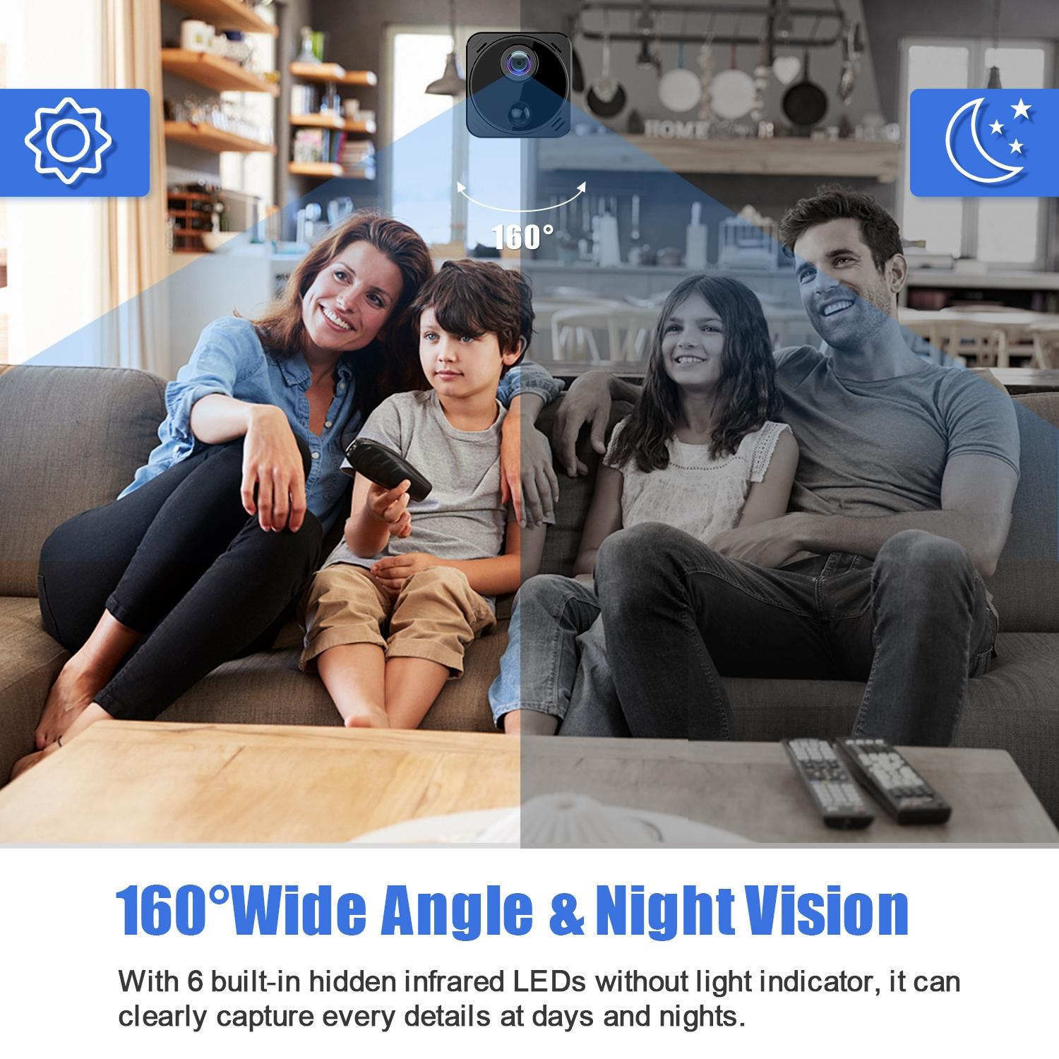 Mini Hd Webcam With Night Vision For Remote Monitoring-1964932234922299398