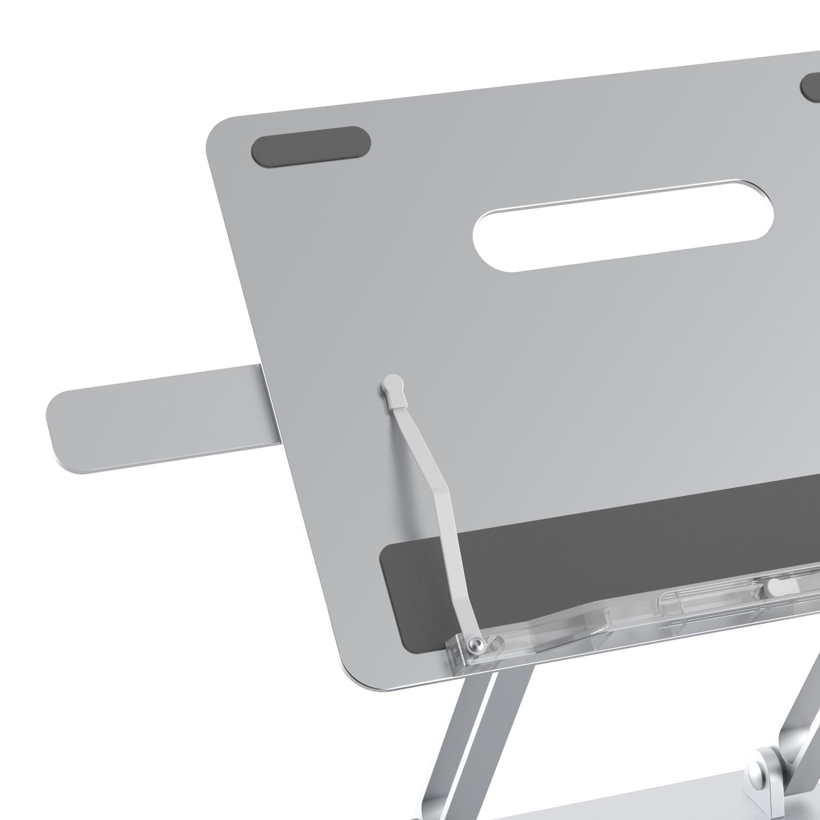 Portable Folding Laptop Stand With Adjustable Heat Dissipation - Book Clips-1964932302274433028