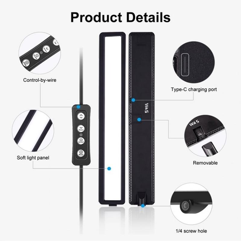 Portable Led Webcam Light With Tripod For Video Conferencing-1922443448917561349