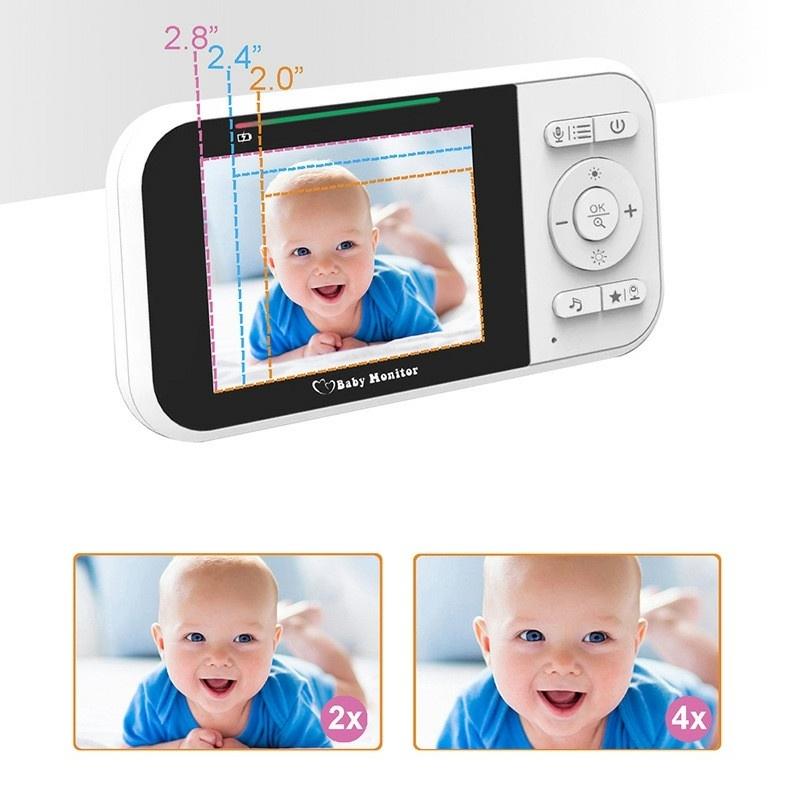 2-Way Voice Baby Monitor With Temperature Detection And 2.8 Lcd Screen-1915196527257718786