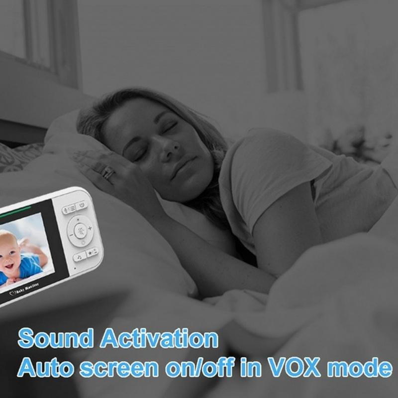 2-Way Voice Baby Monitor With Temperature Detection And 2.8 Lcd Screen-1915196527257718789