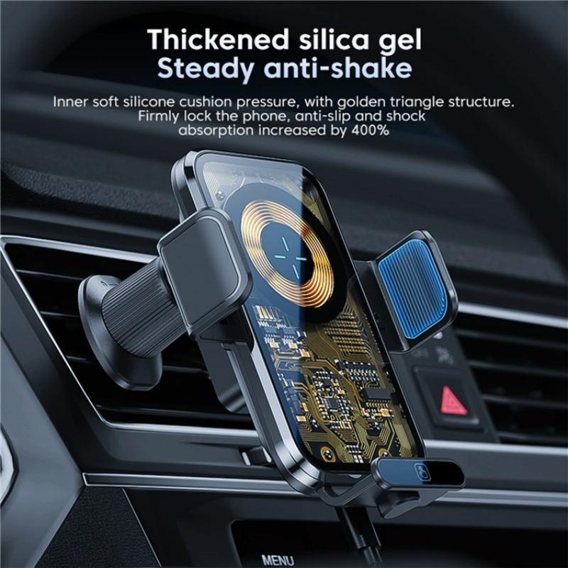 High Power Car Wireless Charger With Phone Bracket - Transparent 66W-1915196964627156995