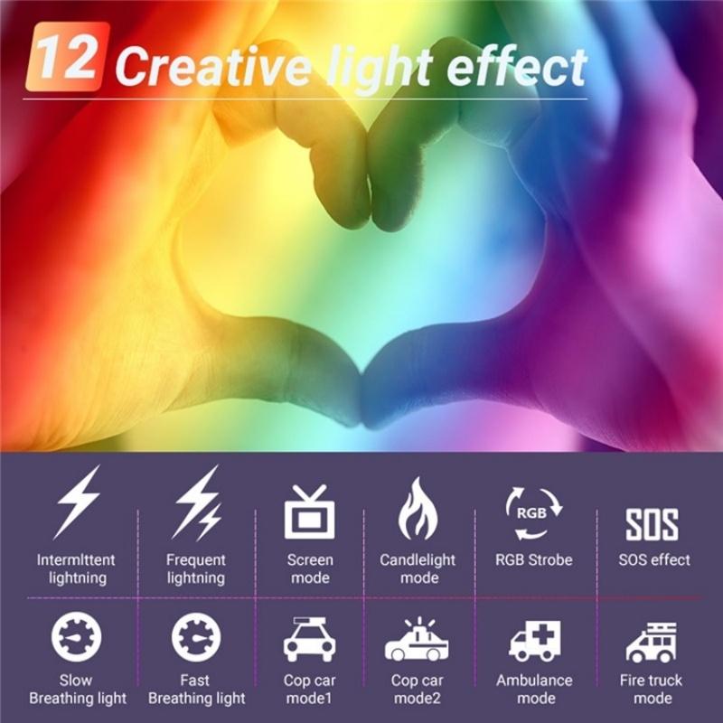 12 Effects Rgb Pocket Fill Light With 0.96 Tft Screen For M1Se Photography-1915197082784894979