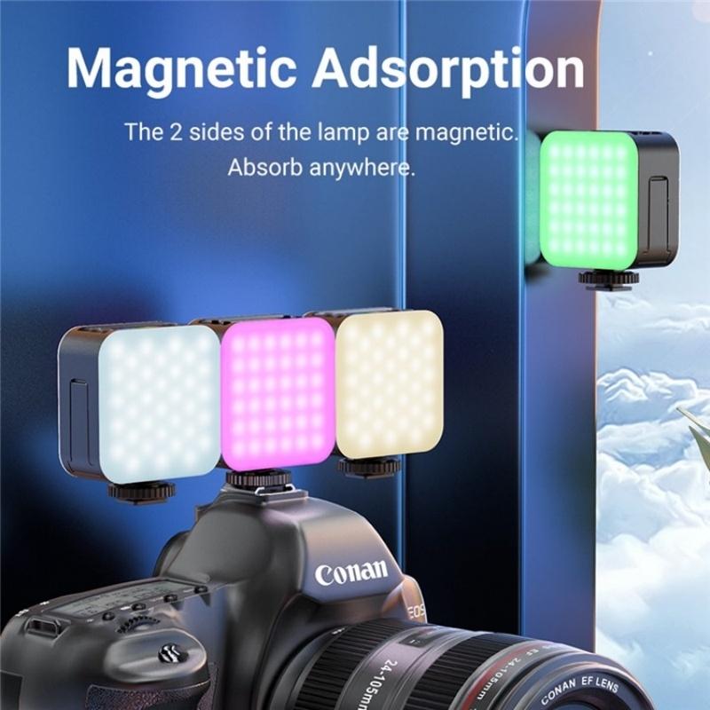 Mini Rgb Video Lamp With Magnetic Adsorption For Live Broadcast-1915198055553044486