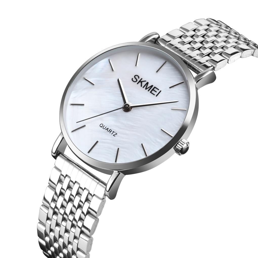 Light & Thin Waterproof Quartz Watch For Women With Steel Band - Simple & Stylish-1915196961179439111