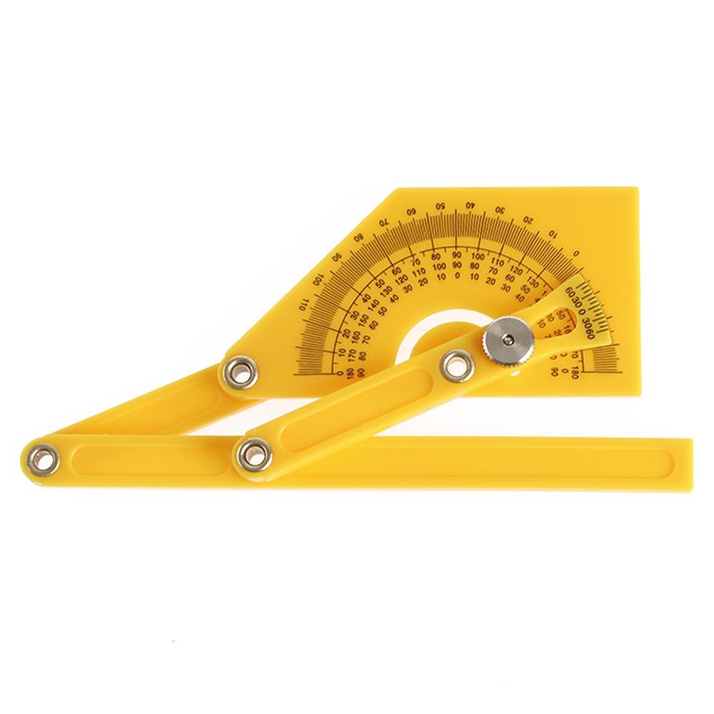 Protractor Measuring Arm Ruler - 180 Degree Woodworking Tool-1964932323879292928