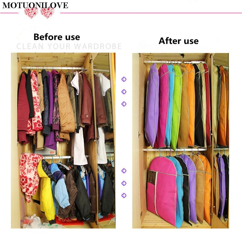 Blue Garment Suit Coat Dust Cover For Wardrobe Storage-1915196514234404871