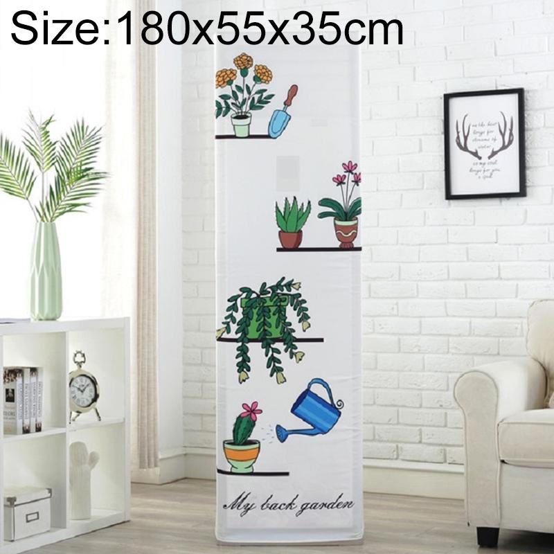 Green Plant Fabric Dust Cover For Vertical Cabinet Ac - 180X55X35Cm All-Inclusive-1964932246502772736
