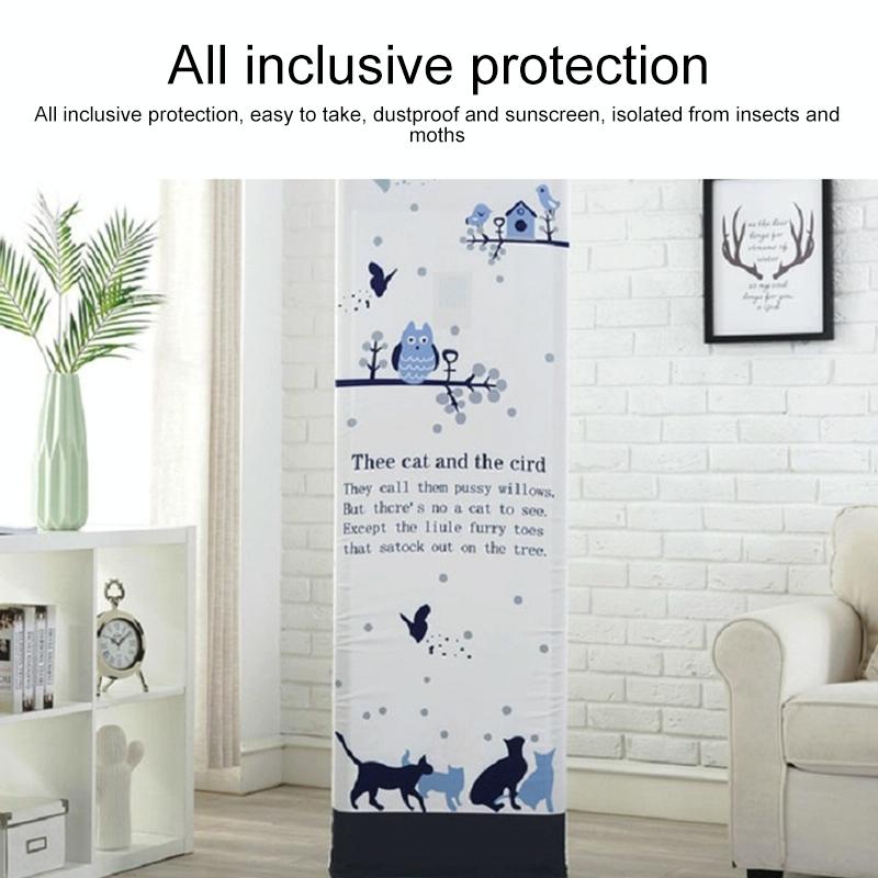 Vertical Cabinet Air Conditioning Cover - All-Inclusive Fabric - 175X55X35Cm - Sailboat Design-1915198034287923205